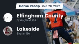 Recap: Effingham County  vs. Lakeside  2022