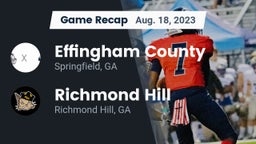 Recap: Effingham County  vs. Richmond Hill  2023