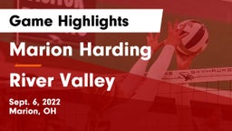 Marion Harding  vs River Valley  Game Highlights - Sept. 6, 2022