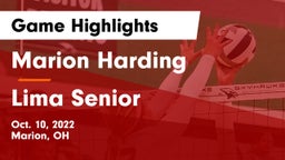 Marion Harding  vs Lima Senior Game Highlights - Oct. 10, 2022