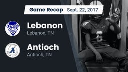 Recap: Lebanon  vs. Antioch  2017