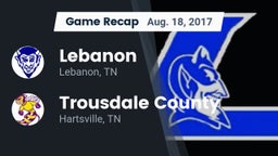 Recap: Lebanon  vs. Trousdale County  2017