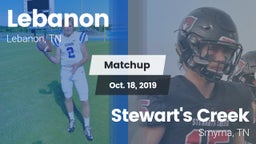Matchup: Lebanon  vs. Stewart's Creek  2019