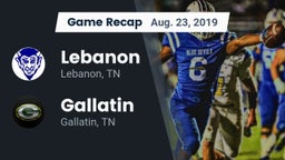 Recap: Lebanon  vs. Gallatin  2019