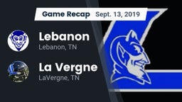 Recap: Lebanon  vs. La Vergne  2019