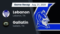 Recap: Lebanon  vs. Gallatin  2020