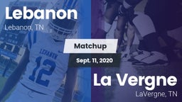 Matchup: Lebanon  vs. La Vergne  2020