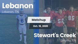 Matchup: Lebanon  vs. Stewart's Creek  2020