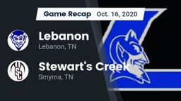 Recap: Lebanon  vs. Stewart's Creek  2020