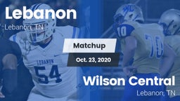 Matchup: Lebanon  vs. Wilson Central  2020