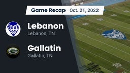 Recap: Lebanon  vs. Gallatin  2022