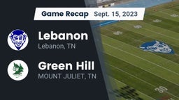 Recap: Lebanon  vs. Green Hill  2023