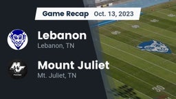 Recap: Lebanon  vs. Mount Juliet  2023