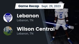 Recap: Lebanon  vs. Wilson Central  2023