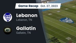 Recap: Lebanon  vs. Gallatin  2023
