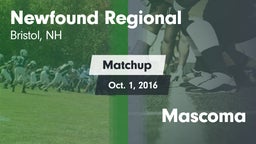 Matchup: Newfound Regional vs. Mascoma  2016