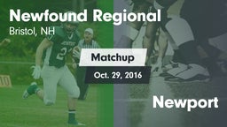 Matchup: Newfound Regional vs. Newport  2016