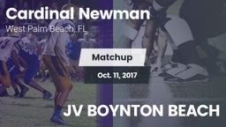 Matchup: Cardinal Newman vs. JV BOYNTON BEACH 2017
