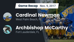 Recap: Cardinal Newman   vs. Archbishop McCarthy  2017