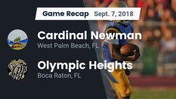 Recap: Cardinal Newman   vs. Olympic Heights  2018