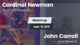 Matchup: Cardinal Newman vs. John Carroll  2019