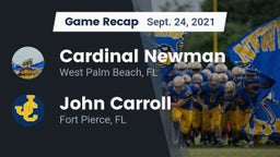 Recap: Cardinal Newman   vs. John Carroll  2021