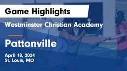 Westminster Christian Academy vs Pattonville  Game Highlights - April 18, 2024