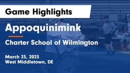 Appoquinimink  vs Charter School of Wilmington Game Highlights - March 23, 2023