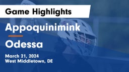 Appoquinimink  vs Odessa  Game Highlights - March 21, 2024