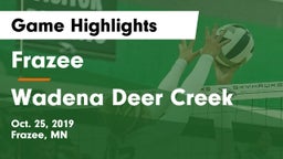Frazee  vs Wadena Deer Creek Game Highlights - Oct. 25, 2019