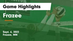 Frazee  Game Highlights - Sept. 6, 2022