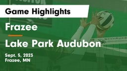Frazee  vs Lake Park Audubon  Game Highlights - Sept. 5, 2023