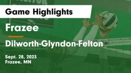 Frazee  vs Dilworth-Glyndon-Felton  Game Highlights - Sept. 28, 2023