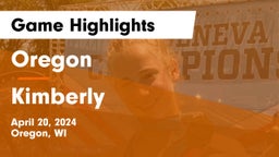 Oregon  vs Kimberly  Game Highlights - April 20, 2024