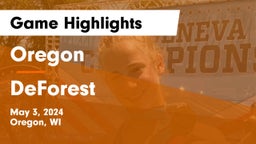 Oregon  vs DeForest  Game Highlights - May 3, 2024