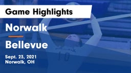 Norwalk  vs Bellevue Game Highlights - Sept. 23, 2021