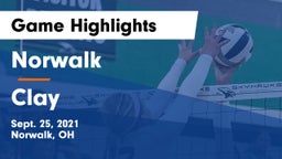 Norwalk  vs Clay  Game Highlights - Sept. 25, 2021
