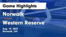 Norwalk  vs Western Reserve  Game Highlights - Aug. 19, 2023