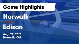 Norwalk  vs Edison  Game Highlights - Aug. 22, 2023