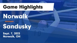 Norwalk  vs Sandusky  Game Highlights - Sept. 7, 2023