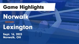 Norwalk  vs Lexington  Game Highlights - Sept. 16, 2023