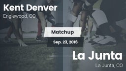 Matchup: Kent Denver High vs. La Junta  2016