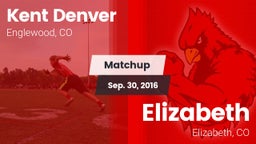 Matchup: Kent Denver High vs. Elizabeth  2016