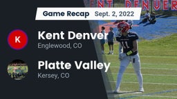 Recap: Kent Denver  vs. Platte Valley  2022