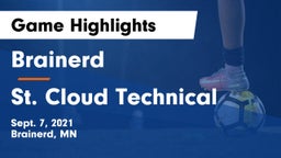 Brainerd  vs St. Cloud Technical  Game Highlights - Sept. 7, 2021