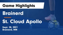 Brainerd  vs St. Cloud Apollo  Game Highlights - Sept. 28, 2021