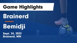 Brainerd  vs Bemidji  Game Highlights - Sept. 24, 2022
