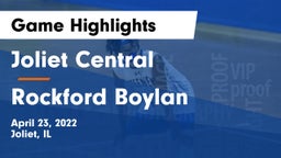 Joliet Central  vs Rockford Boylan Game Highlights - April 23, 2022
