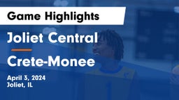 Joliet Central  vs Crete-Monee  Game Highlights - April 3, 2024