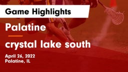Palatine  vs crystal lake south Game Highlights - April 26, 2022
